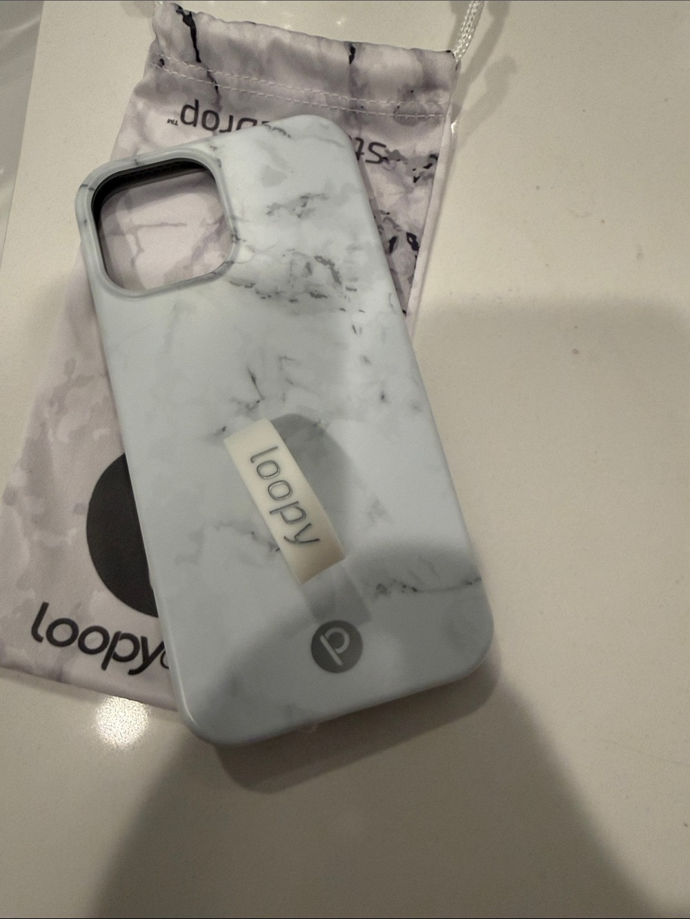 Loopy Case for iPhone 12 Pro Max- White Marble - Picture 7 of 10